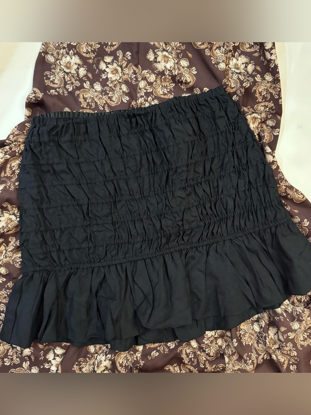 Bar III Ruched Mini Skirt EUC